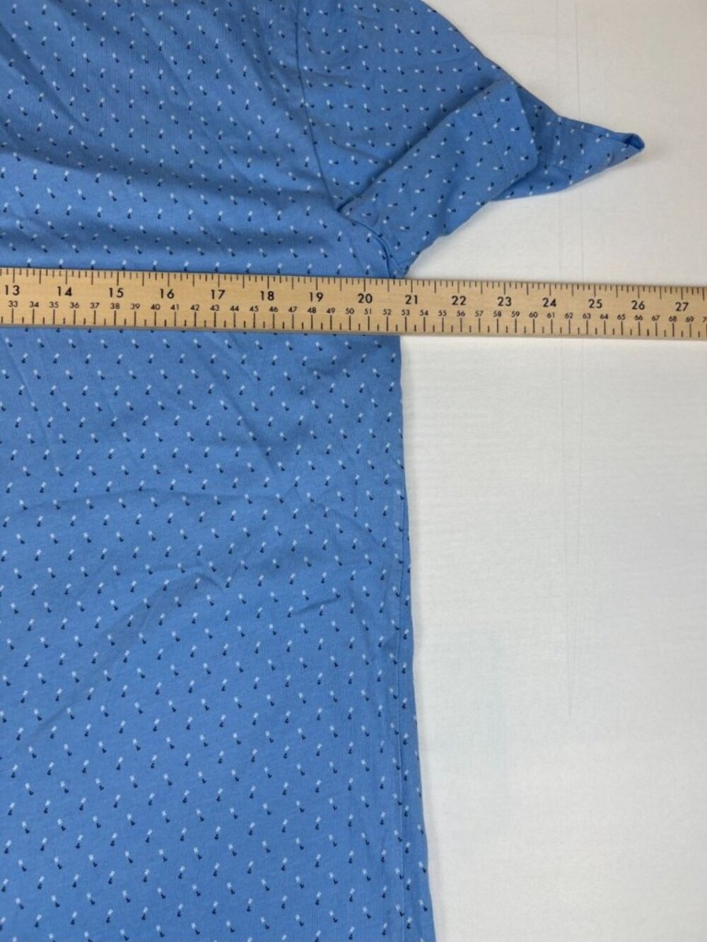 Polo Ralph Lauren Men’s Size M Blue Patterned Short Sleeve Polo - Picture 7 of 7